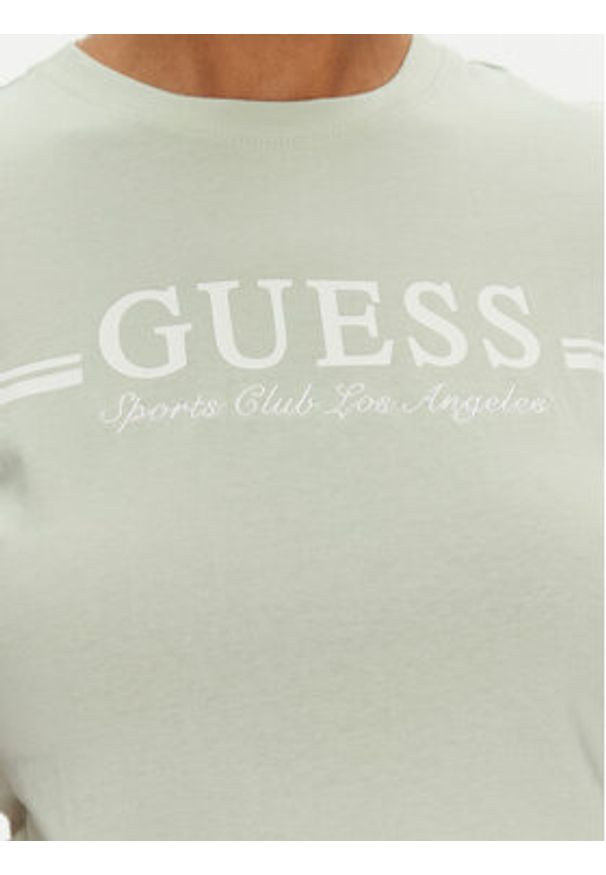 Guess T-Shirt V5GI03 I3Z14 Zielony Regular Fit. Kolor: zielony. Materiał: bawełna