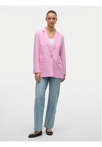 Vero Moda Marynarka Nila 10320915 Różowy Slim Fit. Kolor: różowy. Materiał: syntetyk #4