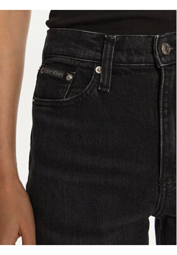 Calvin Klein Jeans Jeansy J20J224895 Czarny Straight Fit. Kolor: czarny