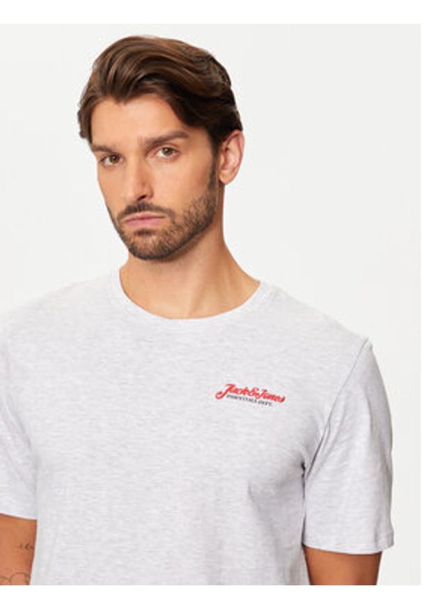 Jack & Jones - Jack&Jones T-Shirt Erik 12257603 Szary Relaxed Fit. Kolor: szary. Materiał: bawełna