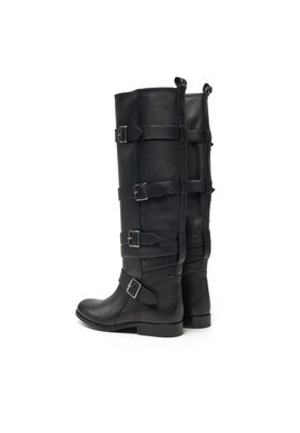 TwinSet - TWINSET Kozaki 242TGT124 Czarny. Kolor: czarny. Materiał: skóra
