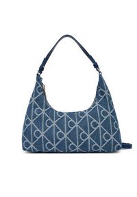 Calvin Klein Torebka Emblem Aop Denim Shoulder Bag LV04F3431G Niebieski. Kolor: niebieski #4