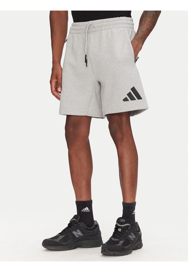 Adidas - adidas Szorty sportowe Z.N.E. JJ4892 Szary Regular Fit. Kolor: szary. Materiał: syntetyk, bawełna. Styl: sportowy