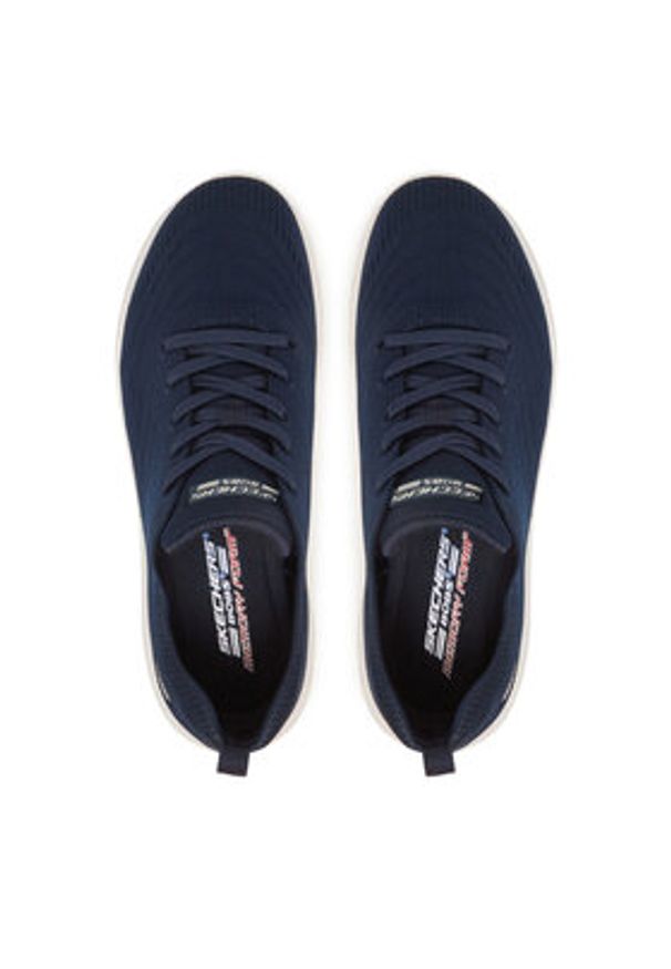 skechers - Skechers Sneakersy Bobs B Flex Lo-Graceful Stride 117591/NVY Granatowy. Kolor: niebieski. Materiał: materiał