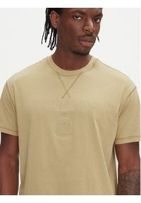 Tommy Jeans T-Shirt Tonal Crest DM0DM20805 Beżowy Relaxed Fit. Kolor: beżowy. Materiał: bawełna #3