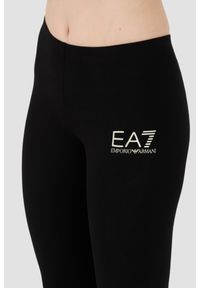 EA7 Emporio Armani - EA7 Czarne legginsy z małym logo. Kolor: czarny #6