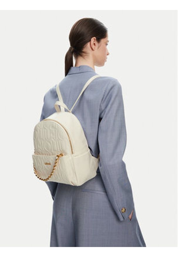 Liu Jo Plecak Ecs M Backpack AA5196 E0538 Écru. Materiał: skóra