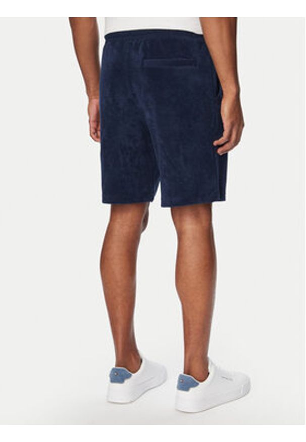 TOMMY HILFIGER - Tommy Hilfiger Szorty sportowe MW0MW42880 Granatowy Regular Fit. Kolor: niebieski. Materiał: bawełna. Styl: sportowy