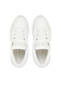 Calvin Klein Jeans Sneakersy Retro Tennis Mg Mix YW0YW01743 Biały. Kolor: biały. Materiał: materiał #3