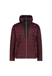 Kurtka z kapturem CMP Unlimitech. Typ kołnierza: kaptur. Kolor: czerwony, wielokolorowy, brązowy. Materiał: puch. Sport: turystyka piesza #1