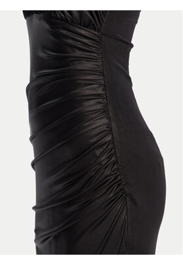 Fracomina Sukienka wieczorowa FQ25SD3002W798T4 Czarny Slim Fit. Kolor: czarny. Materiał: syntetyk. Styl: wizytowy