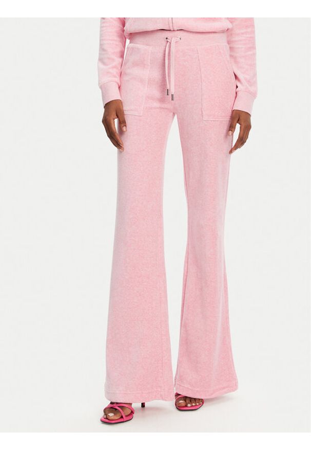 Juicy Couture Spodnie dresowe Layla JCSEBJ001 Różowy Flared Leg. Kolor: różowy. Materiał: syntetyk