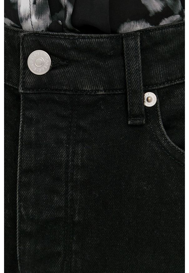 The Kooples jeansy damskie high waist. Stan: podwyższony. Kolor: czarny