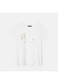 Mohito - Koszulka z napisem - Biały. Kolor: biały. Wzór: napisy #1