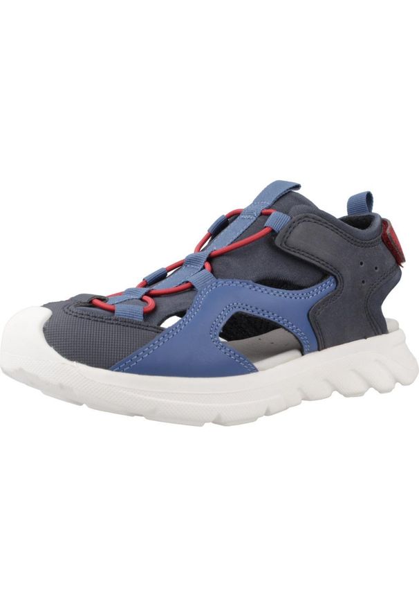 Sandały Geox Model J Sandal Airadyum Bo Kolor Niebieski. Kolor: niebieski. Materiał: syntetyk, tkanina