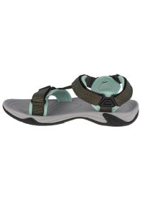 Sandały CMP Hamal Wmn Hiking Sandal W 38Q9956-F854 zielone. Okazja: na co dzień. Zapięcie: rzepy. Kolor: zielony. Materiał: materiał, tkanina, syntetyk, guma. Wzór: paski. Styl: casual #5