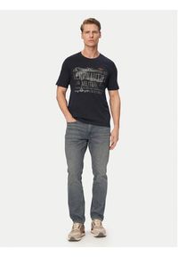 Aeronautica Militare T-Shirt 261TS2535UJ00641 Granatowy Regular Fit. Kolor: niebieski. Materiał: bawełna #4