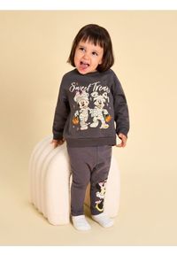 Sinsay - Bawełniana bluza Mickey Mouse - szary. Kolor: szary. Materiał: bawełna. Wzór: motyw z bajki #1