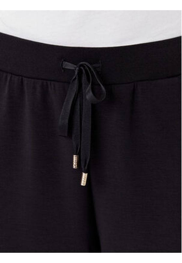 Liu Jo Spodnie dresowe TF5093 J4616 Czarny Regular Fit. Kolor: czarny. Materiał: syntetyk