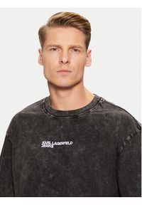 Karl Lagerfeld Jeans T-Shirt A1M17047 Czarny Regular Fit. Kolor: czarny. Materiał: bawełna #3