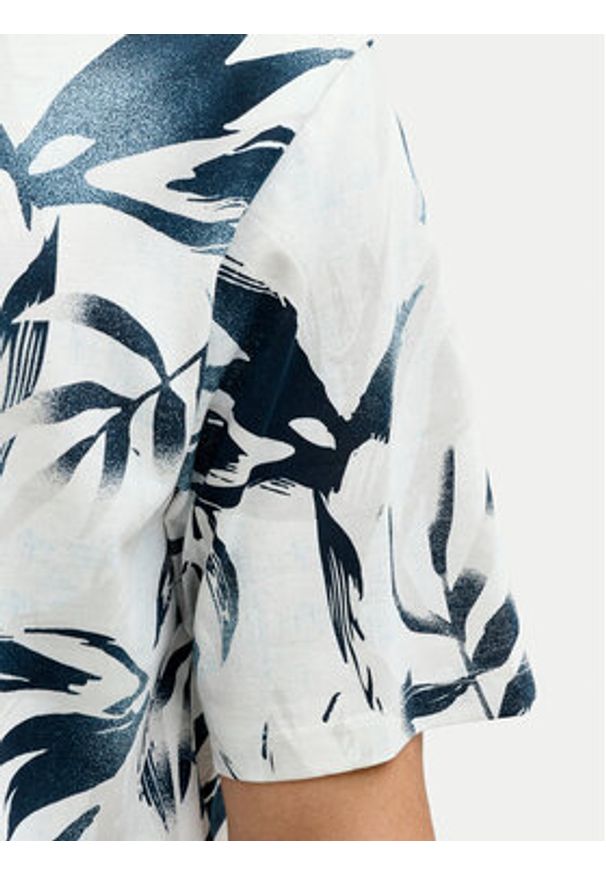Jack & Jones T-Shirt Honolulu 12288089 Biały Regular Fit. Kolor: biały. Materiał: bawełna