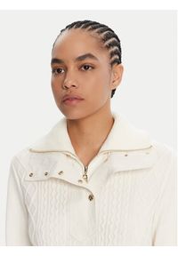 Liu Jo Sport Sweter TF5039 MS75L Écru Regular Fit. Materiał: syntetyk. Styl: sportowy #4