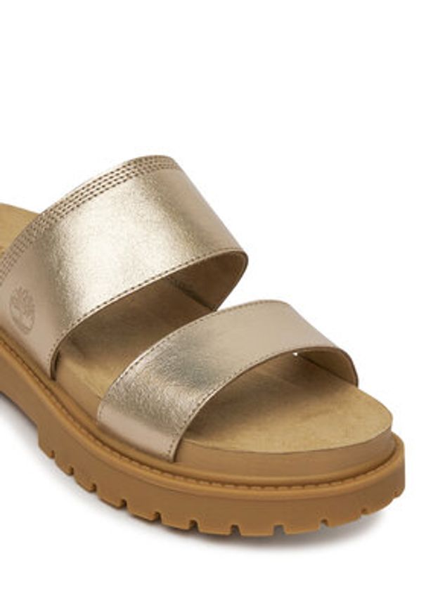 Timberland Klapki Clairemont Way TB0A2Q31N751 Złoty. Kolor: złoty. Materiał: skóra