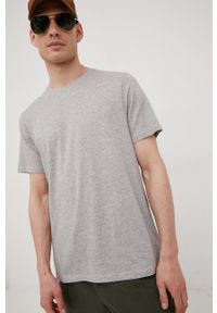 Lee Cooper t-shirt męski kolor szary melanżowy. Kolor: szary. Materiał: dzianina. Wzór: melanż