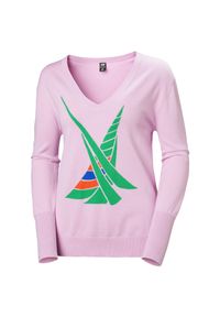 Bluza damska Helly Hansen Salt Summer. Kolor: różowy. Materiał: bawełna. Sezon: lato