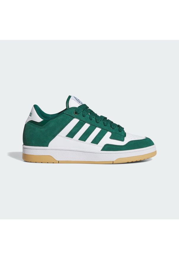 Adidas - Buty Rapid Court Low. Wysokość cholewki: przed kostkę. Kolor: brązowy, biały, zielony, wielokolorowy. Sport: turystyka piesza