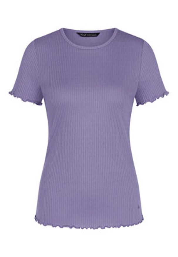 Triumph Koszulka piżamowa Mix & Match 10227214 Fioletowy Regular Fit. Kolor: fioletowy. Materiał: syntetyk, bawełna