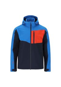 Kurtka męska Whistler Globe W-PRO 15000. Kolor: pomarańczowy, niebieski, wielokolorowy, żółty. Sport: turystyka piesza
