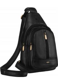 Peterson Skórzany plecak męski na jedno ramię - Peterson NoSize. Materiał: skóra #1