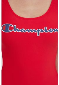 Champion jednoczęściowy strój kąpielowy 115061 kolor czerwony miękka miseczka. Kolor: czerwony. Materiał: lycra, włókno, materiał. Wzór: nadruk #2