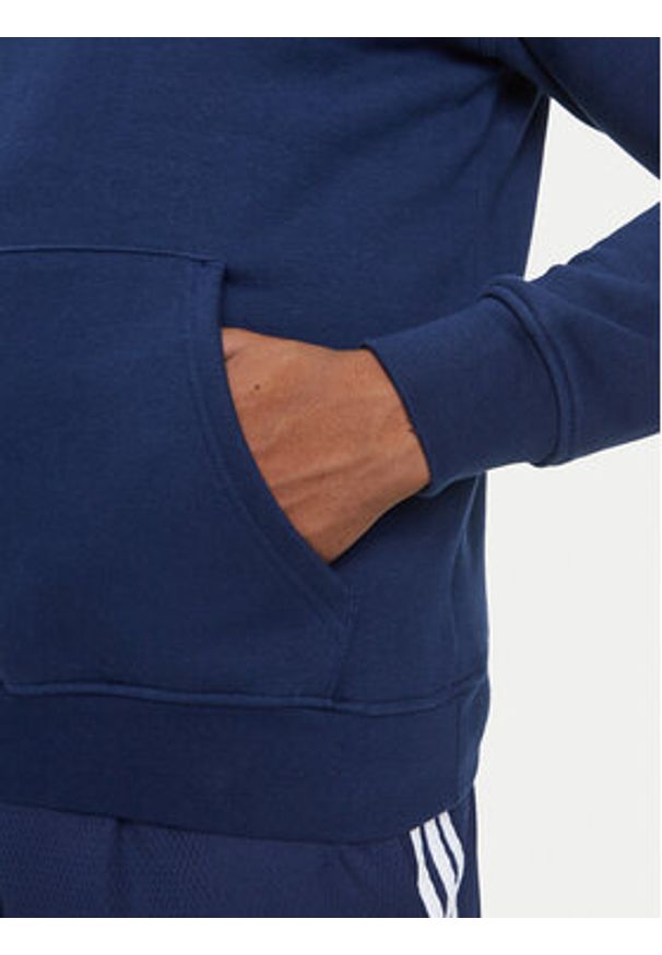 Adidas - adidas Bluza Trefoil Essentials IY4929 Granatowy Regular Fit. Kolor: niebieski. Materiał: syntetyk, bawełna