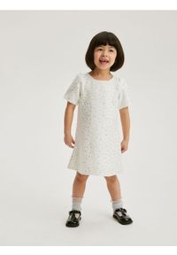 Reserved - Sukienka z cekinami - złamana biel. Materiał: tkanina #1