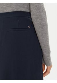 TOMMY HILFIGER - Tommy Hilfiger Spódnica midi WW0WW43628 Granatowy Regular Fit. Kolor: niebieski. Materiał: syntetyk #5