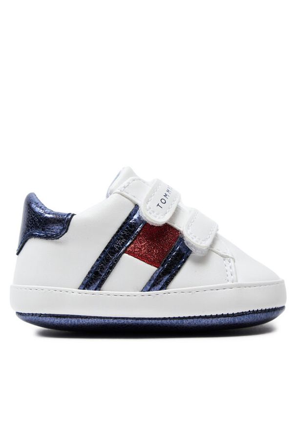 TOMMY HILFIGER - Tommy Hilfiger Sneakersy Kiki T0A4-33180-1528 Biały. Kolor: biały