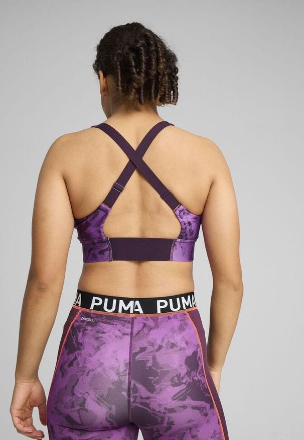Puma - Damski stanik piłkarski Eversculpt IndividualBLAZE PUMA Midnight Plum Purple. Kolor: fioletowy. Sport: piłka nożna