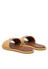 Love Moschino - LOVE MOSCHINO Klapki JA28252G0OJR5107 Beżowy. Kolor: beżowy. Materiał: materiał #4