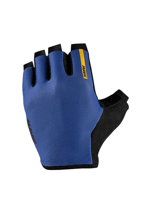 MAVIC - Rękawice rowerowe na pół sezonu bez rzepu Mavic Essential Gel. Kolor: niebieski. Sezon: wiosna, jesień. Sport: kolarstwo