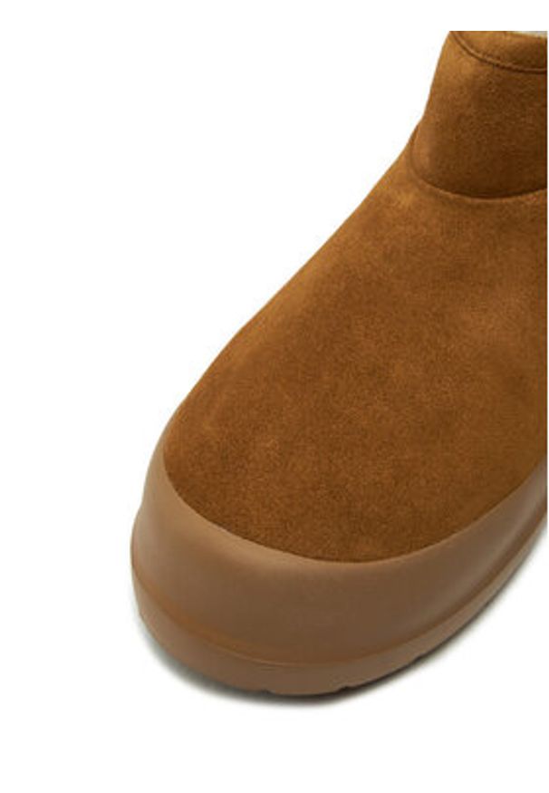 Moon Boot Śniegowce Luna Low Suede Boot 80D2480040 Brązowy. Kolor: brązowy. Materiał: skóra, zamsz