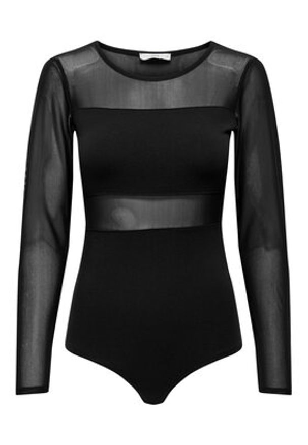 only - ONLY Body 15212500 Czarny Slim Fit. Kolor: czarny. Materiał: bawełna
