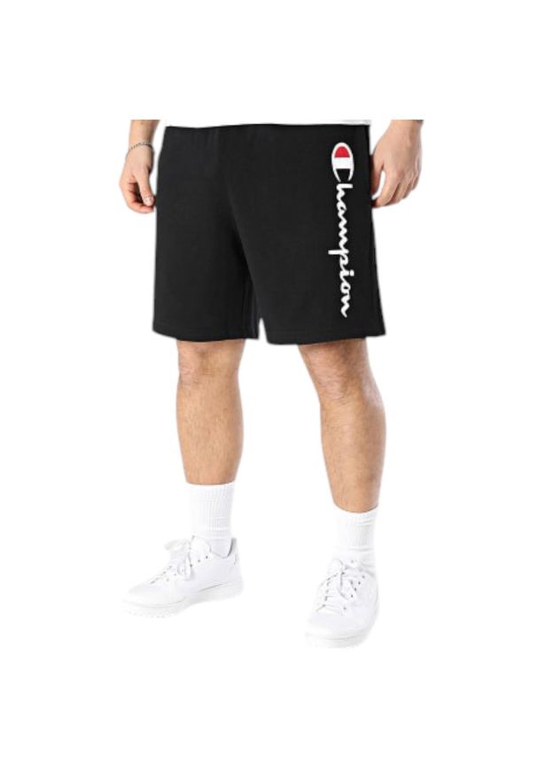 Champion - Spodenki męskie Chamapion. Kolor: czarny. Długość: krótkie. Sezon: lato