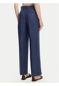 Weekend Max Mara Spodnie materiałowe Malizia 2515131052 Granatowy Regular Fit. Kolor: niebieski. Materiał: len #5