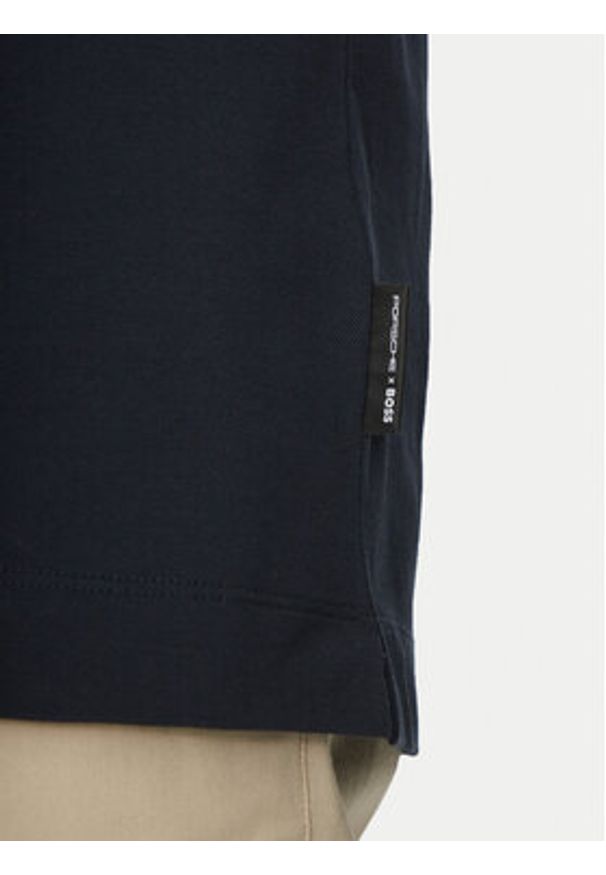 BOSS Polo H-Paras 71_PS 50531463 Granatowy Regular Fit. Typ kołnierza: polo. Kolor: niebieski. Materiał: bawełna