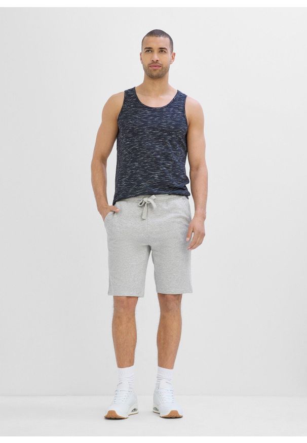 bonprix - Bermudy dresowe. Kolor: szary. Materiał: dresówka
