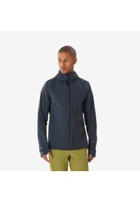 quechua - Kurtka turystyczna męska Quechua MH900 wodoodporna. Kolor: czarny, szary, wielokolorowy. Sport: turystyka piesza #1