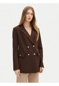 Guess Marynarka W5RN49 WGX02 Brązowy Regular Fit. Kolor: brązowy. Materiał: syntetyk #1