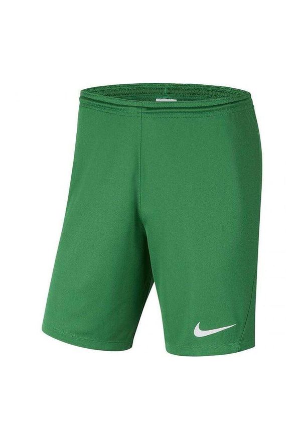 Nike - Męskie Spodenki Dry Park III. Kolor: zielony. Sport: turystyka piesza